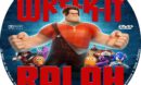 Wreck It Ralph (2012) R0 Custom Blu-Ray/DVD Labels