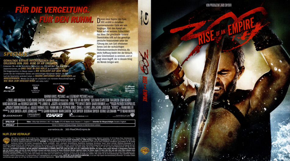 300: Rise of an Empire Blu-Ray DVD Covers (2013) R2 German