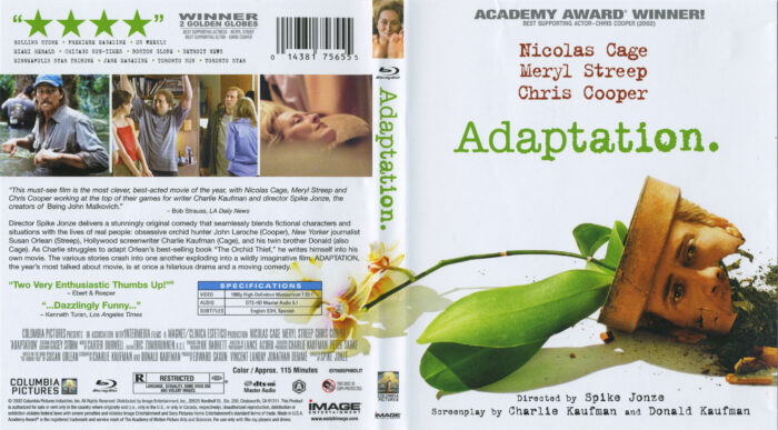 adaptation blu-ray dvd cover