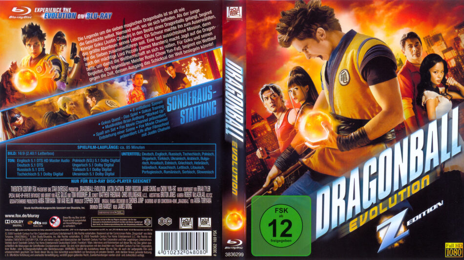 Dragonball Evolution Blu Ray Dvd Cover 09 German