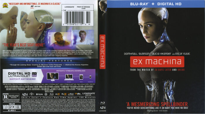 ex machina blu-ray dvd cover