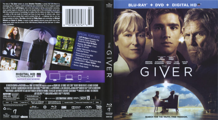 the giver blu-ray dvd cover