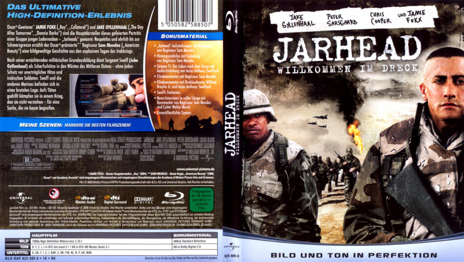 Jarhead: Willkommen im Dreck Blu-Ray DVD cover (2005) R2 German