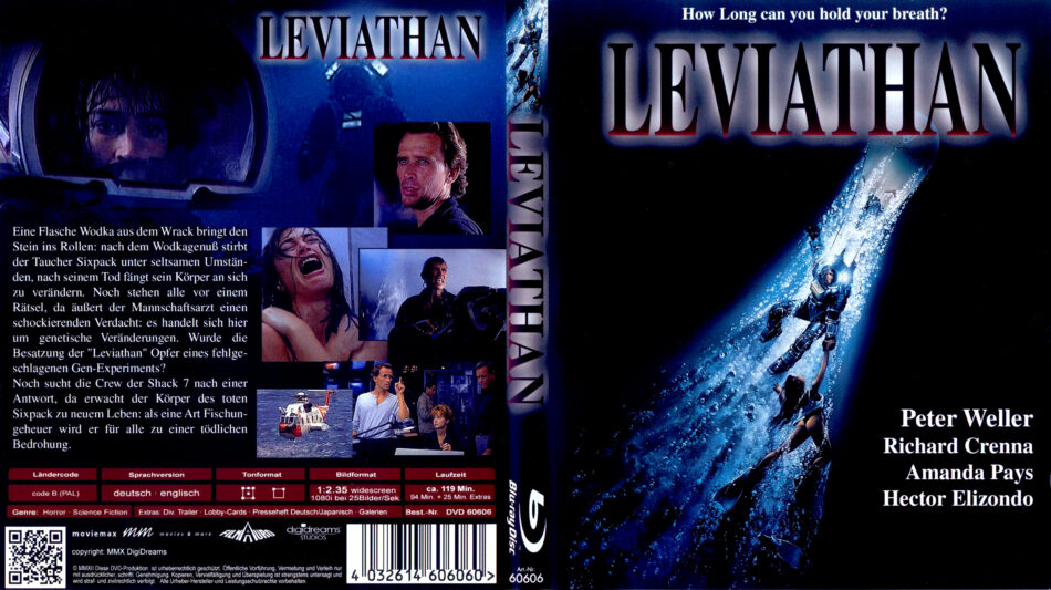 Leviathan Blu-Ray DVD Cover (1989) R2 German