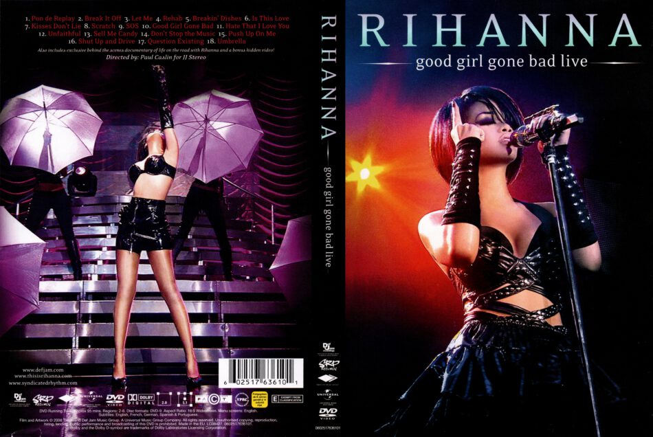 Rihanna Good Girl Gone Bad Live 2008 Dvdcover