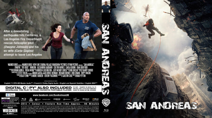 san andreas blu-ray dvd cover