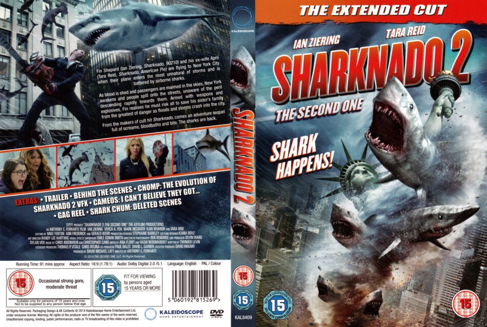 Sharknado 2 The Second One Dvd Cover And Label 2014 R2