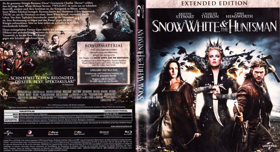snow white and the huntsman free