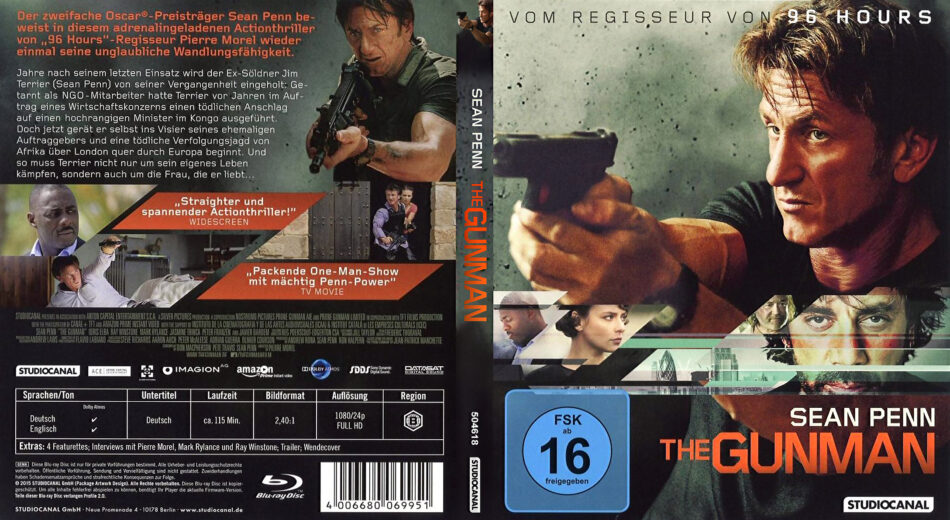 The Gunman Blu-ray Cover (2015) German