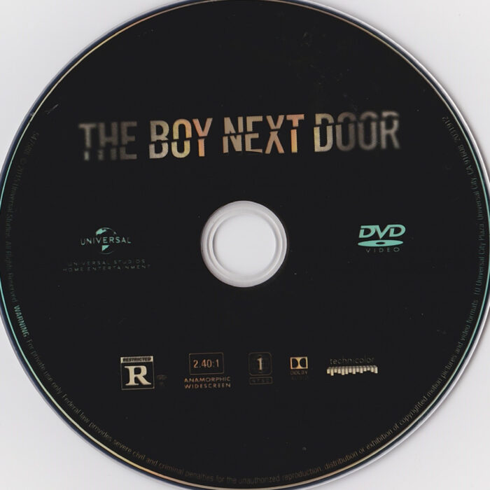 the boy next door dvd label
