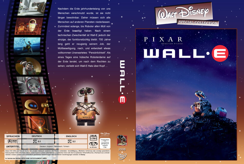 Wall E Dvd Cover 08 R2 German
