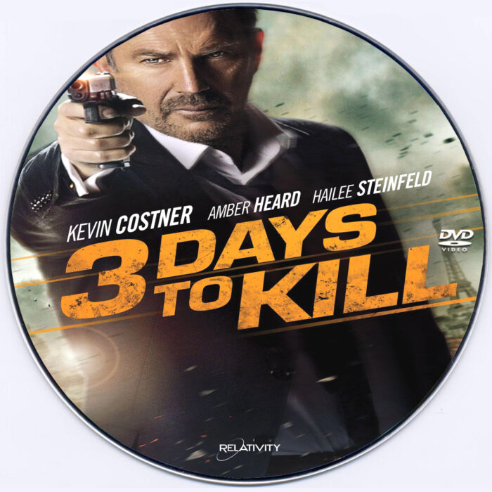 3 days to kill dvd label