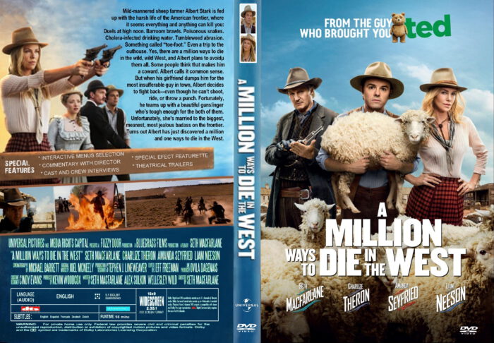 A Million Ways To Die In The West dvd cover