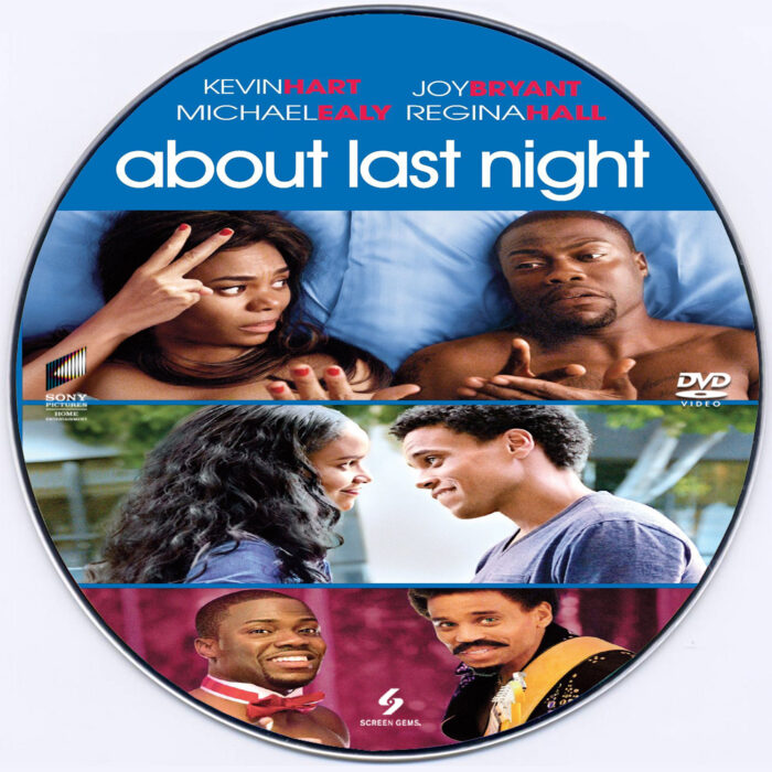 About Last Night dvd label