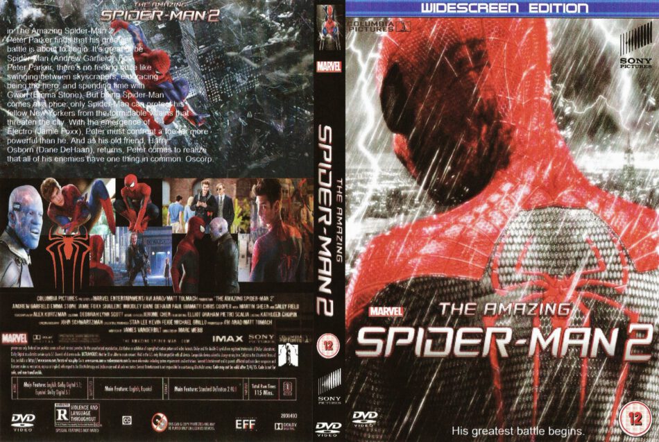 Amazing Spiderman 2 custom dvd cover