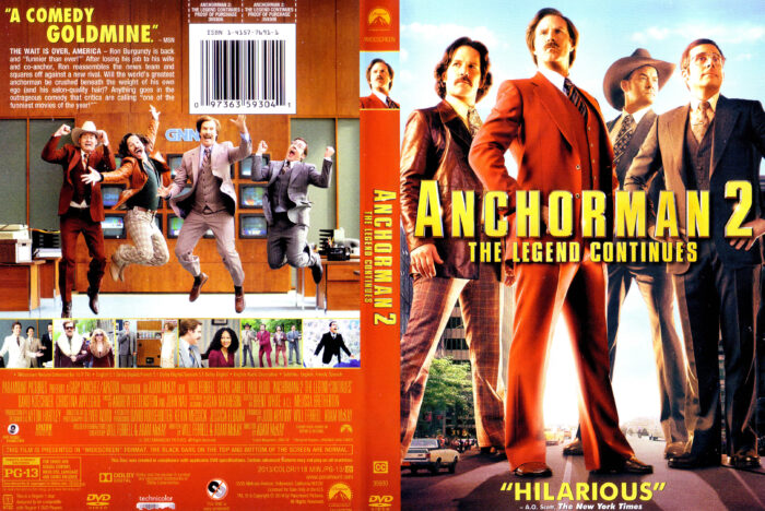 Anchorman 2: The Legend Continues dvd cover