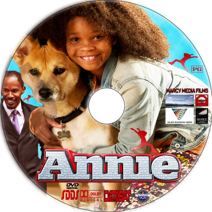 annie dvd label