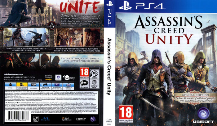 Assassin's Creed Unity dvd cover