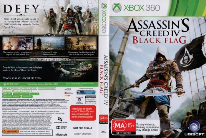 Assassins Creed IV: Black Flag dvd cover