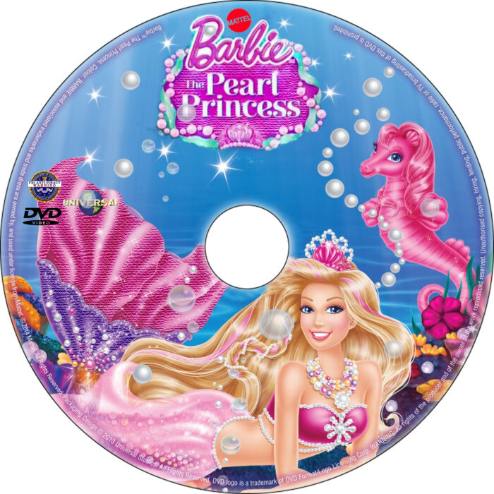 Barbie: The Pearl Princess dvd label