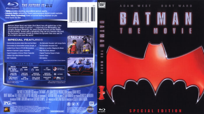Batman The Movie (Blu-ray) dvd cover