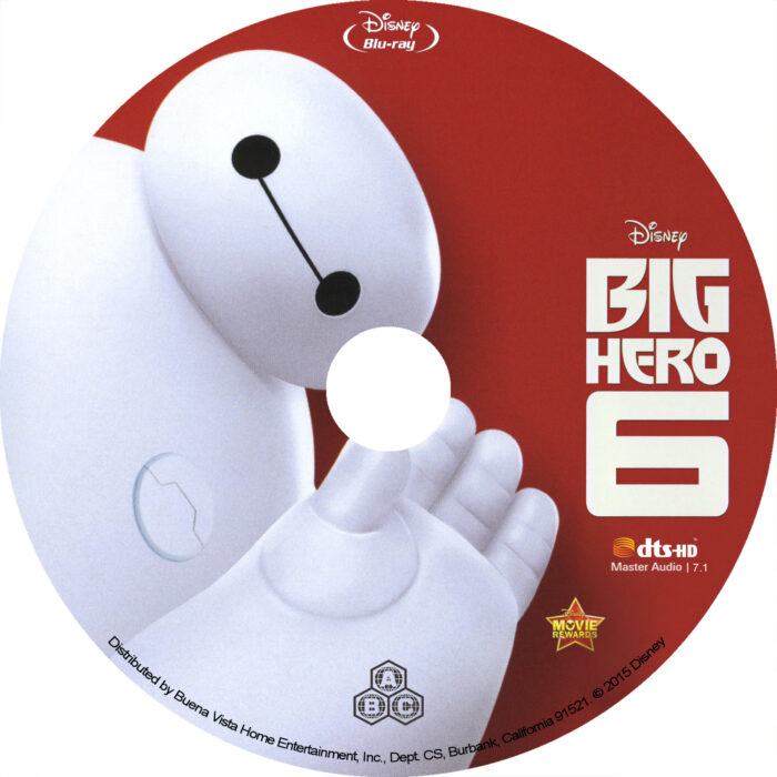 Big Hero 6 (Blu-ray) Label