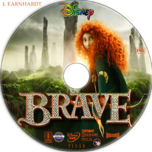 brave dvd label