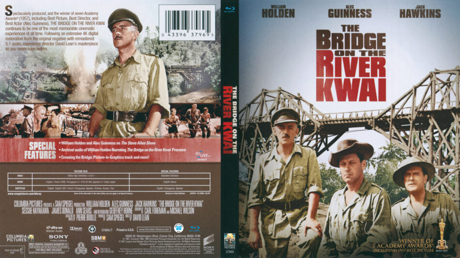 The Bridge on the River Kwai blu-ray dvd cover