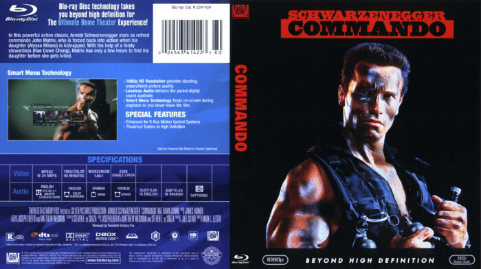 Commando (Blu-ray) dvd cover