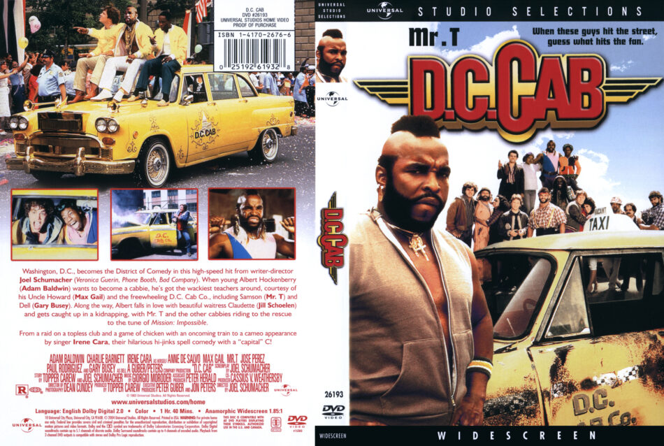 D.C. Cab dvd cover
