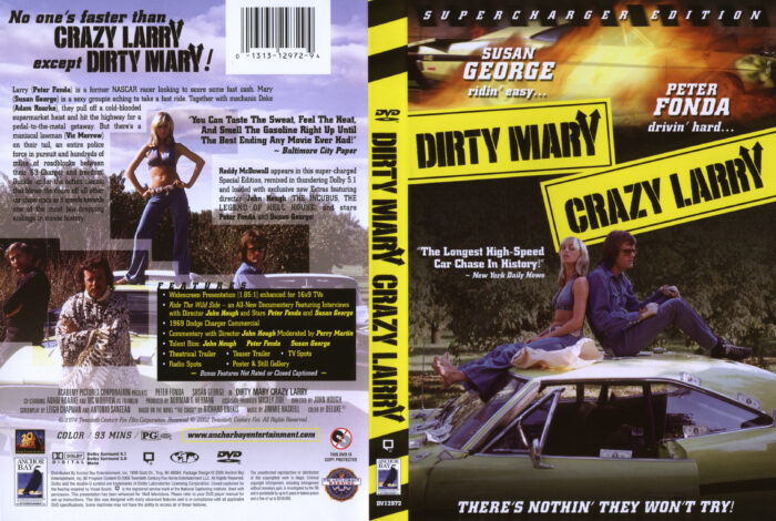 Dirty Mary Crazy Larry dvd cover