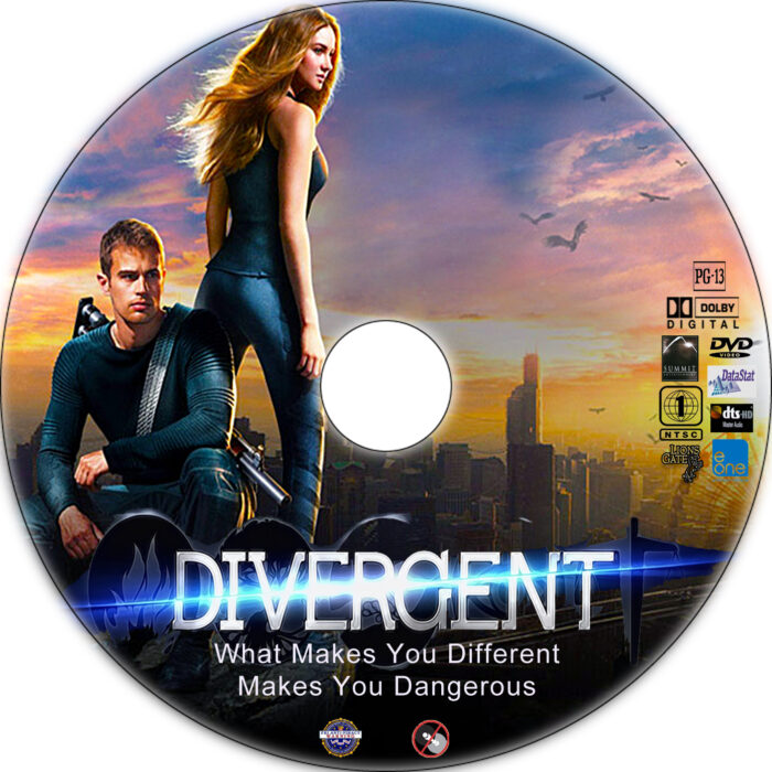 divergent dvd label