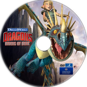 dragons riders of berk dvd label
