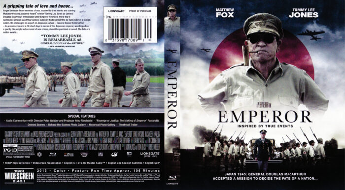 Emperor blu-ray dvd cover