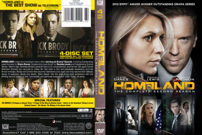 homeland season 2 dvd cover