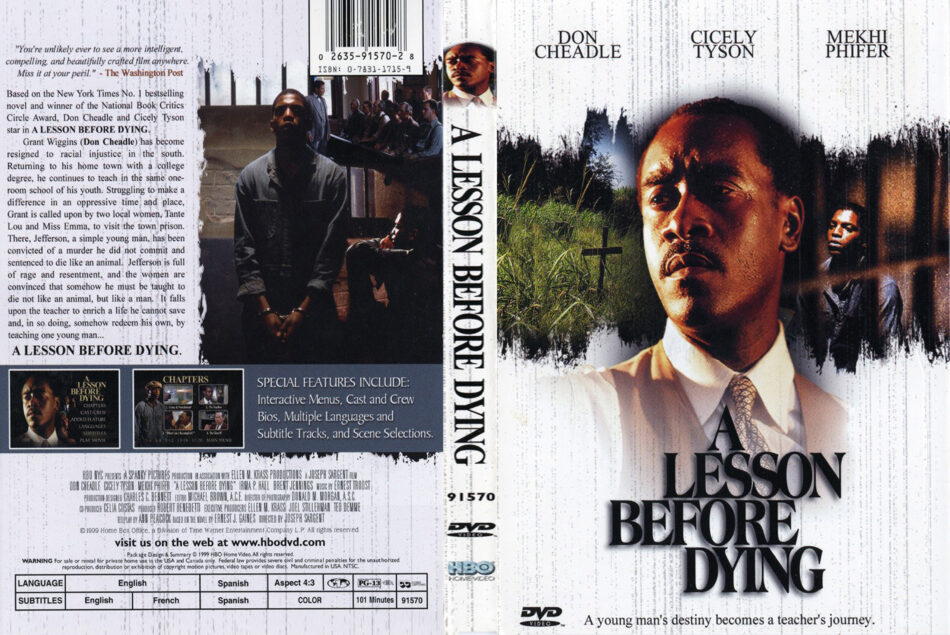 A Lesson Before Dying Dvd Cover 1999 R1 Custom Art