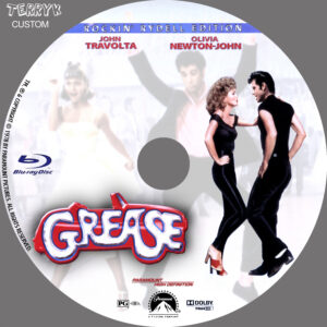 Grease (Blu-ray) Label