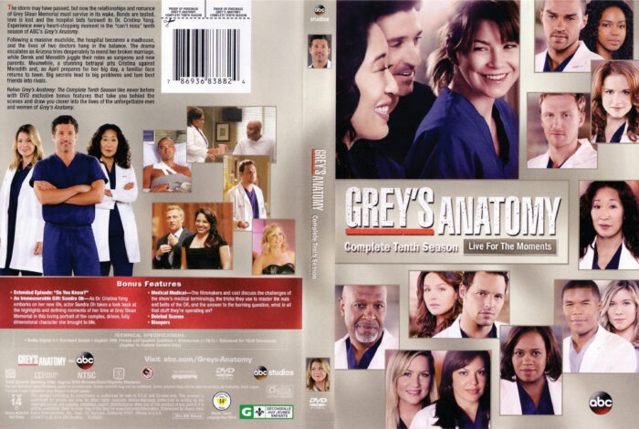 Grey's Anatomy season 10 dvd cover