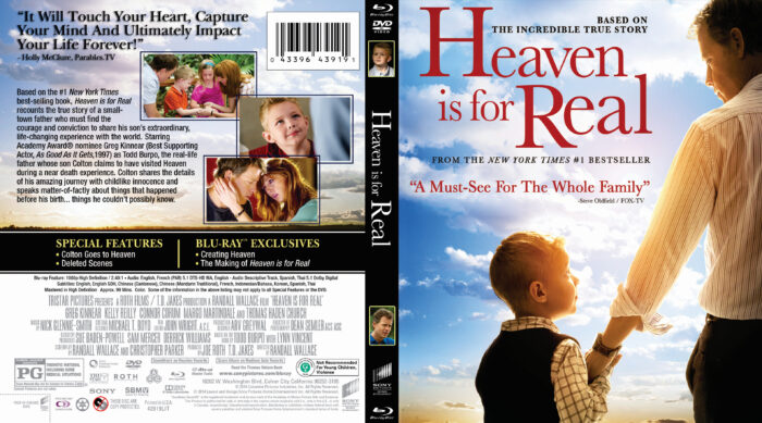 Heaven Is for Real blu-ray dvd cover