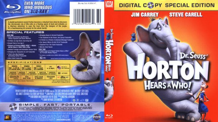 Horton Hears A Who (Blu-ray) dvd cover