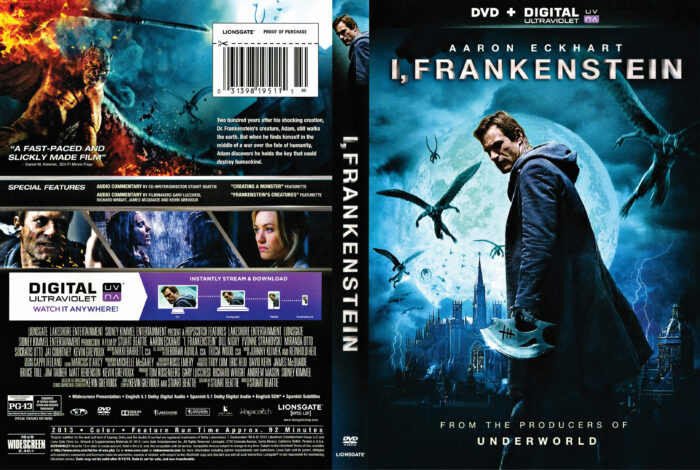 I, Frankenstein dvd cover