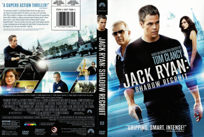 Jack Ryan: Shadow Recruit dvd cover
