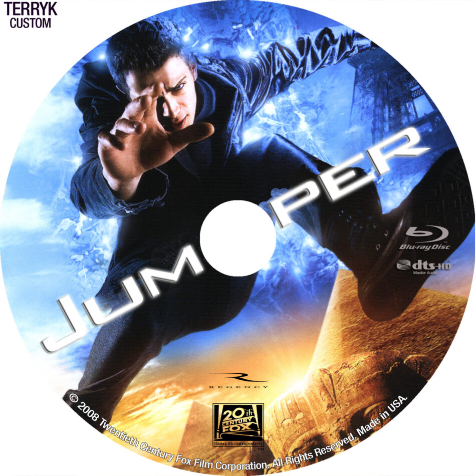 Jumper (Blu-ray) dvd label