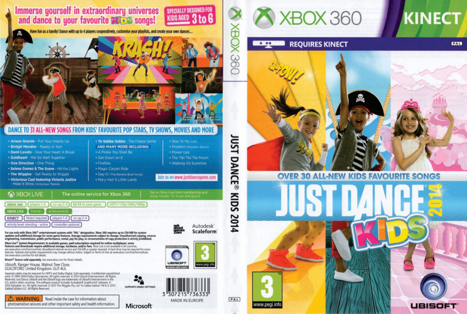 Just Dance Kids 2014 DVD Cover (2013 