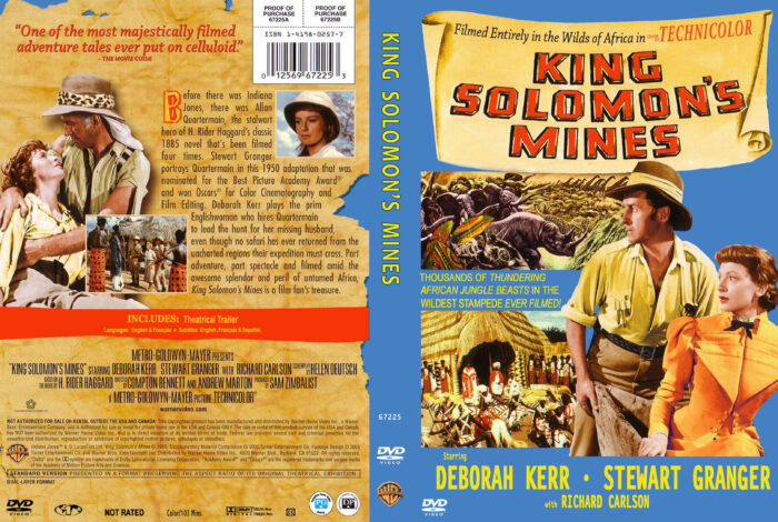 King Solomon's Mines (1950) dvd cover