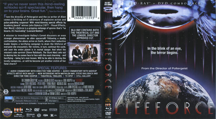 Lifeforce blu-ray dvd cover