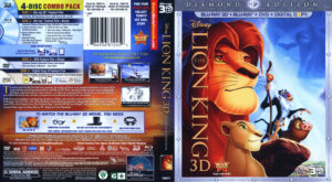 The Lion King 3D Blu-Ray DVD cover