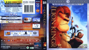 The Lion King 3D Blu-Ray DVD cover