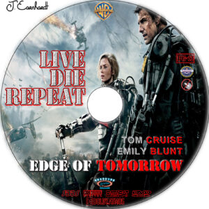 Live Die Repeat: Edge of Tomorrow dvd label