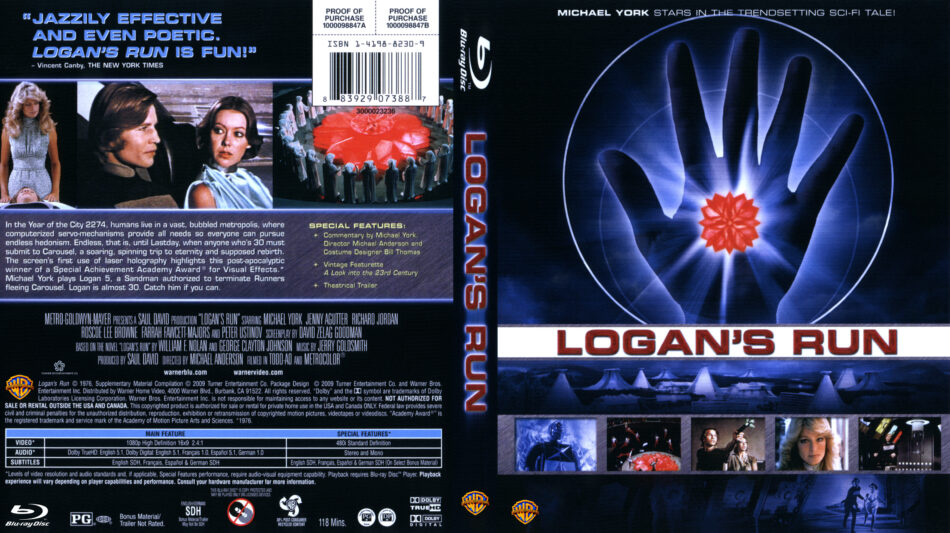 Logan's Run (Blu-ray) dvd cover